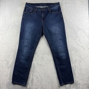 Mott And Bow Jeans Womens 31x30 Blue Boyfriend Fit Dark Wash Stretch Denim